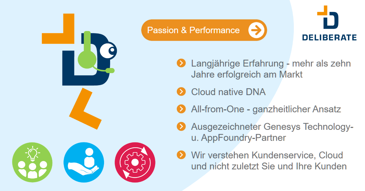 Deliberate GmbH Mit Deliberate in die Cloud Wir wissen, was Genesys