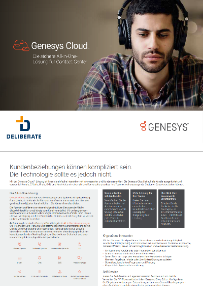 Genesys Cloud - die sichere All-in-One Lösung für