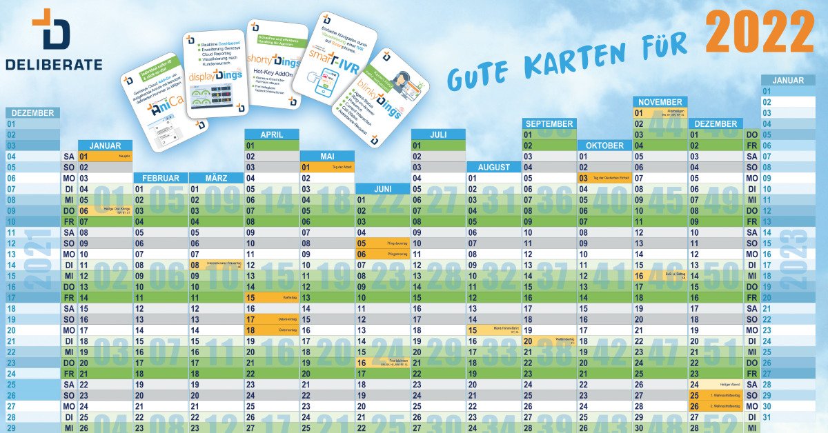 Deliberate GmbH Good cards for 2022